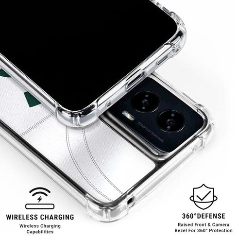Michigan State University White Jersey Moto G Power 5G (2024) Clear Case