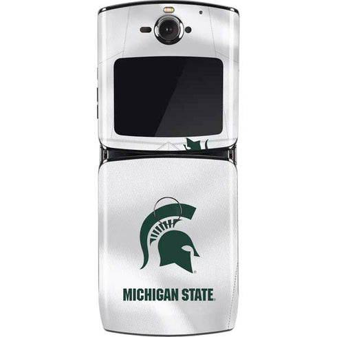 Michigan State University White Jersey Motorola RAZR Skin