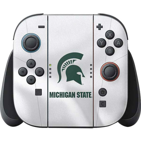 Michigan State University White Jersey Nintendo Switch 2 (2025) Joy-Con Controller Skin