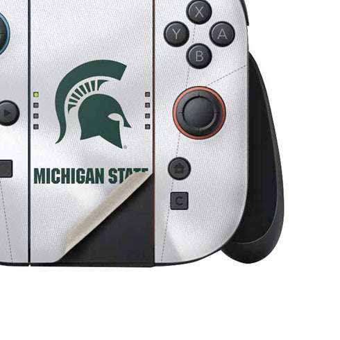 Michigan State University White Jersey Nintendo Switch 2 (2025) Joy-Con Controller Skin