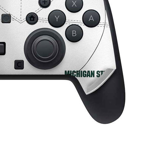 Michigan State University White Jersey Nintendo Switch 2 (2025) Pro Controller Skin