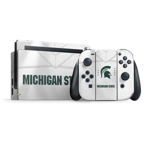 Michigan State University White Jersey Nintendo Switch Bundle Skin