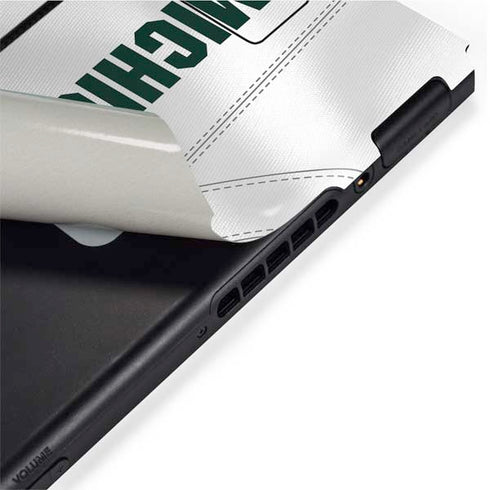 Michigan State University White Jersey Nintendo Switch Bundle Skin