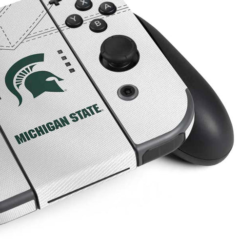 Michigan State University White Jersey Nintendo Switch Bundle Skin