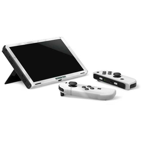 Michigan State University White Jersey Nintendo Switch OLED (2021) Skin