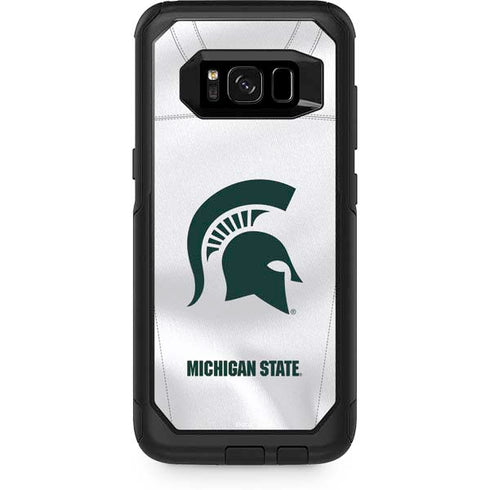 Michigan State University White Jersey Otterbox Commuter Galaxy Skin
