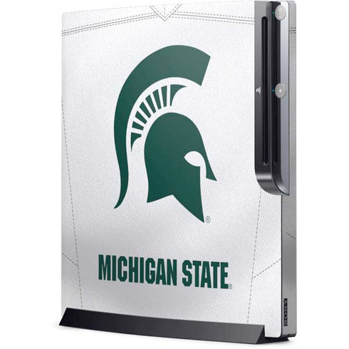 Michigan State University White Jersey Playstation 3 & PS3 Slim Skin