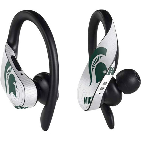Michigan State University White Jersey PowerBeats Pro Skin