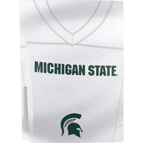 Michigan State University White Jersey PS5 Console Skin