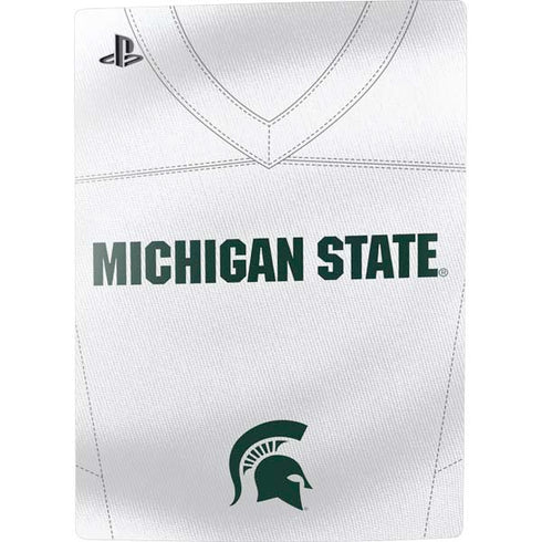 Michigan State University White Jersey PS5 Digital Edition Console Skin