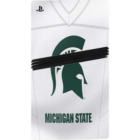Michigan State University White Jersey PS5 Pro Bundle Skin