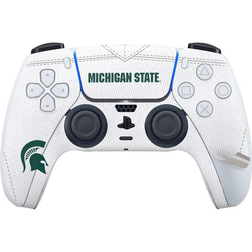 Michigan State University White Jersey PS5 Pro Disk Bundle Skin