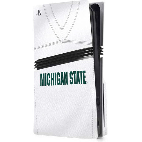 Michigan State University White Jersey PlayStation PS5 Skins