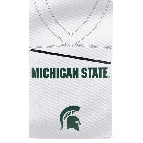 Michigan State University White Jersey PS5 Slim Digital Edition Bundle Skin