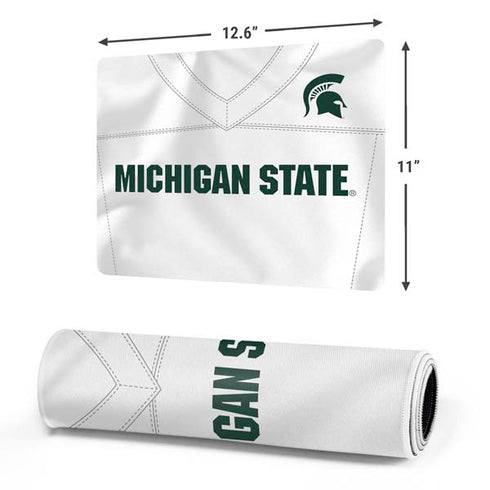 Michigan State University White Jersey Gaming Mouse Pad