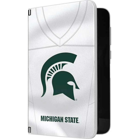 Michigan State University White Jersey Surface Duo Skin