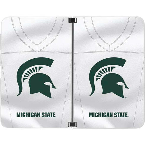 Michigan State University White Jersey Surface Duo Skin