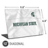 Michigan State University White Jersey Universal Laptop 12in (9.8 x 6.8in) Skin