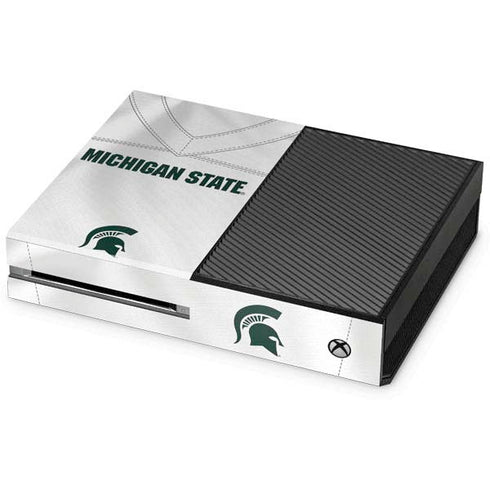 Michigan State University White Jersey Xbox One Console Skin