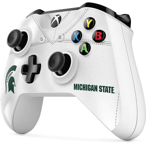 Michigan State University White Jersey Xbox One S All-Digital Edition Bundle Skin