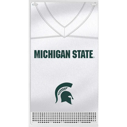 Michigan State University White Jersey Xbox Series S Console Skin