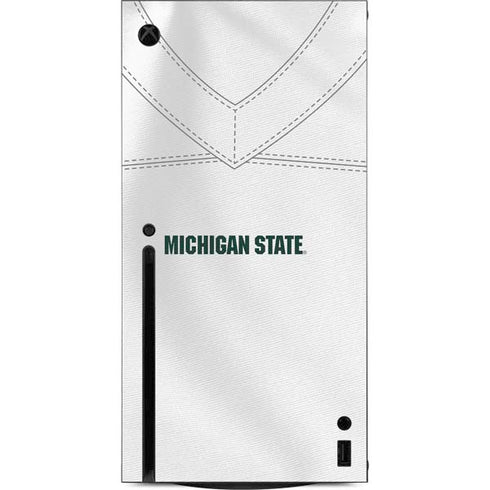 Michigan State University White Jersey Xbox Series X Console Skin