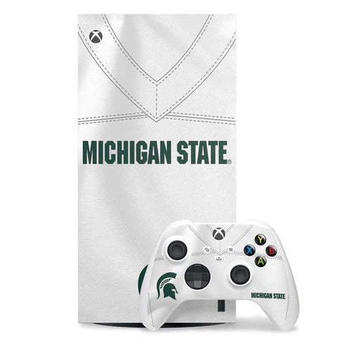 Michigan State University White Jersey Xbox Series X Skins
