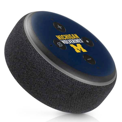 Michigan Wolverines M Amazon Echo Dot 3 Skin