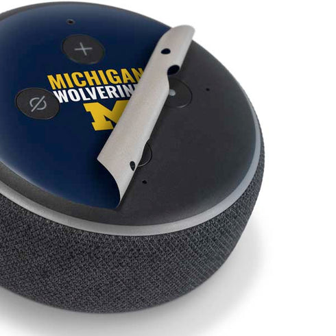 Michigan Wolverines M Amazon Echo Dot 3 Skin