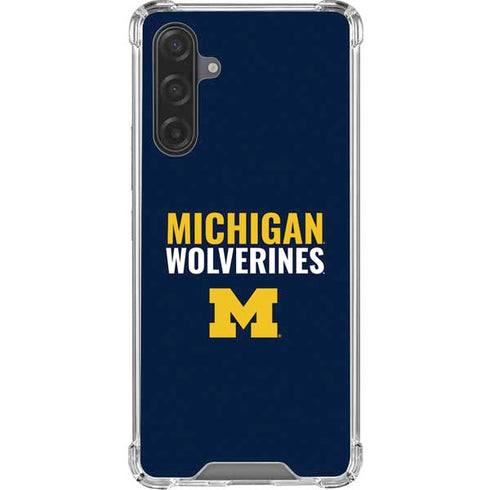 University of Michigan Wolverines M Galaxy A17 Clear Case