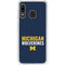 University of Michigan Wolverines M Galaxy A20 Clear Case