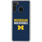 University of Michigan Wolverines M Galaxy A21 Clear Case