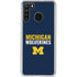 University of Michigan Wolverines M Galaxy A21 Clear Case