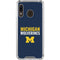 University of Michigan Wolverines M Galaxy A30 Clear Case