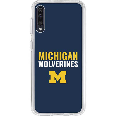 University of Michigan Wolverines M Galaxy A50 Clear Case