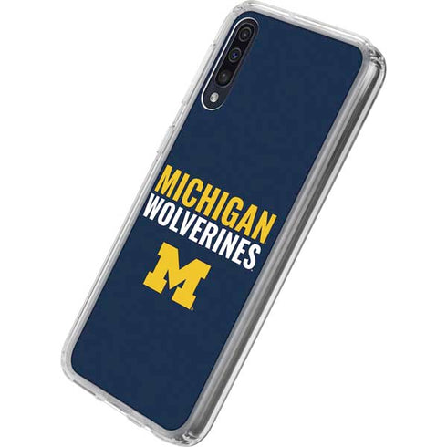 University of Michigan Wolverines M Galaxy A50 Clear Case