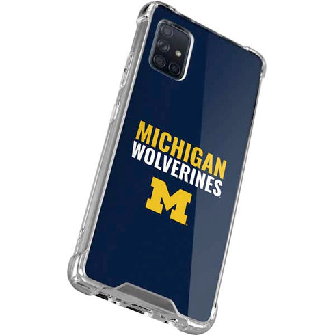 University of Michigan Wolverines M Galaxy A71 5G Clear Case