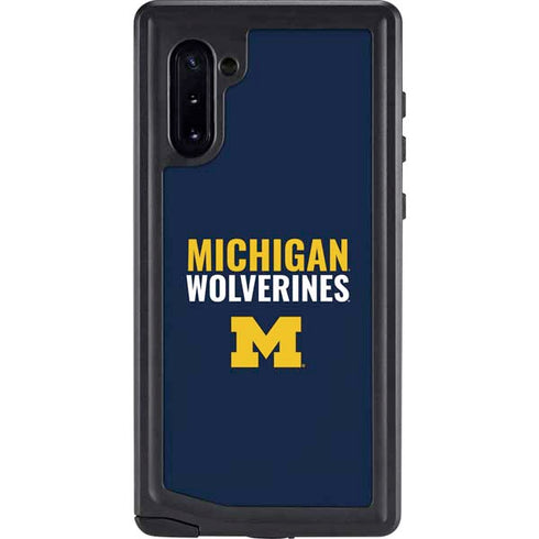 University of Michigan Wolverines M Galaxy Note 10 Waterproof Case