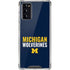 University of Michigan Wolverines M Galaxy Note20 5G Clear Case