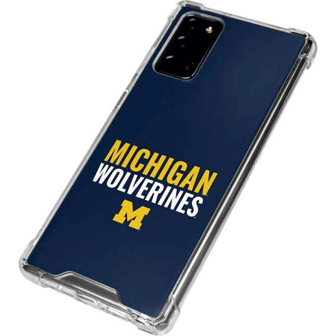 University of Michigan Wolverines M Galaxy Note20 5G Clear Case