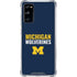 University of Michigan Wolverines M Galaxy S20 FE Clear Case