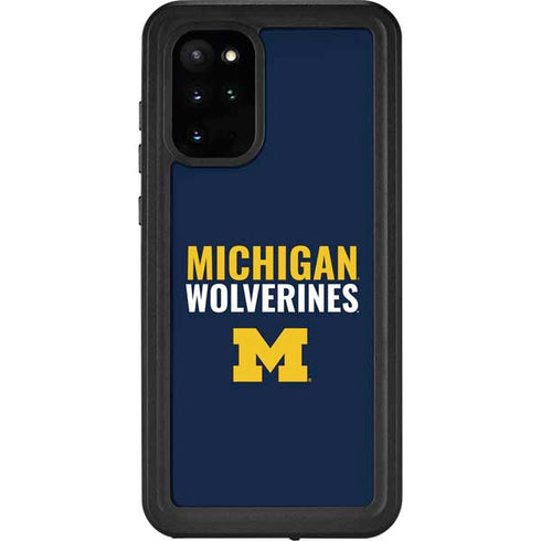 University of Michigan Wolverines M Galaxy S20 Plus Waterproof Case