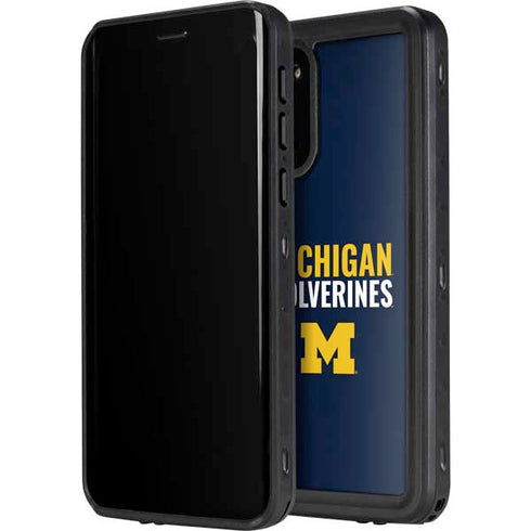 University of Michigan Wolverines M Galaxy S20 Plus Waterproof Case