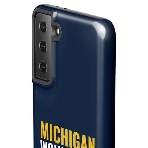 University of Michigan Wolverines M Galaxy S21 FE Pro Case