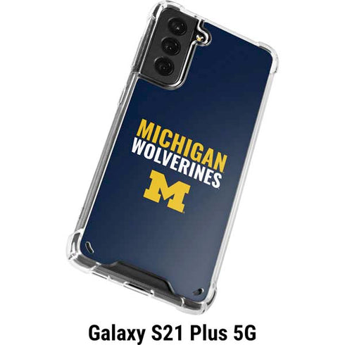University of Michigan Wolverines M Galaxy S21 Plus 5G Clear Case