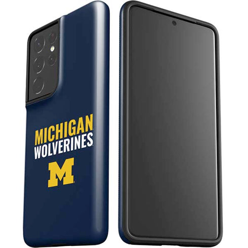 University of Michigan Wolverines M Galaxy S21 Ultra 5G Pro Case