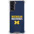 University of Michigan Wolverines M Galaxy S22 Clear Case
