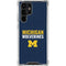 University of Michigan Wolverines M Galaxy S22 Ultra Clear Case