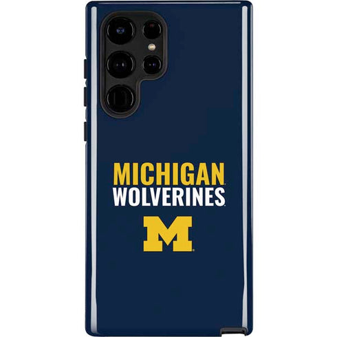 University of Michigan Wolverines M Galaxy S22 Ultra Pro Case