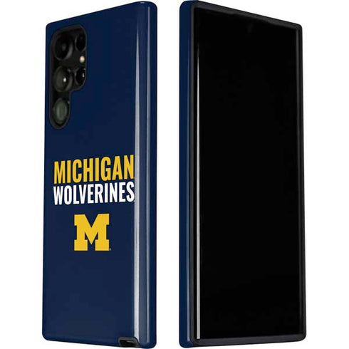 University of Michigan Wolverines M Galaxy S22 Ultra Pro Case